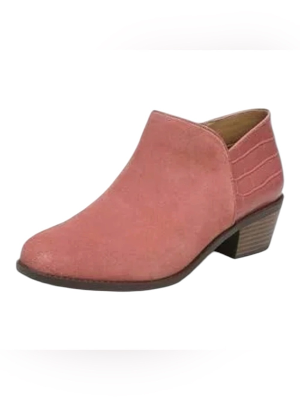 Vionic Marrisa women’s 6 pink suede zip up ankle boots
